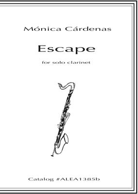 Cardenas: Escape for solo clarinet (Hard Copy)