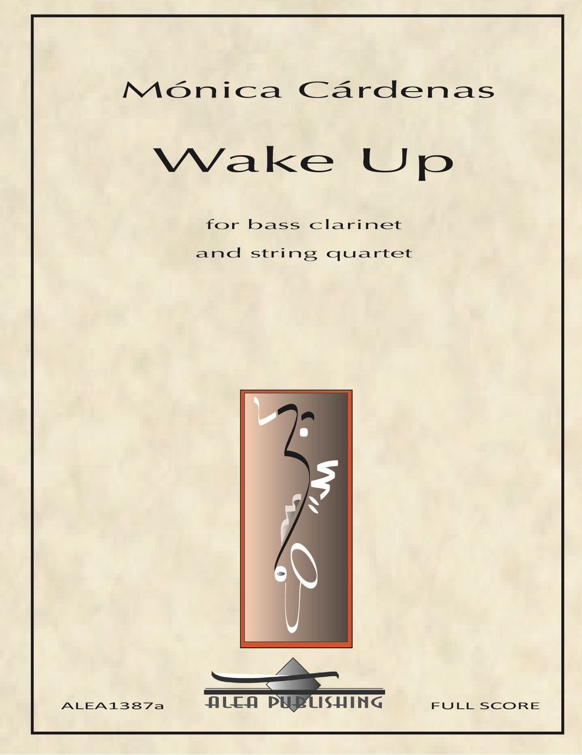 Cardenas: Wake Up for bass clarinet and string quartet (Hard Copy)