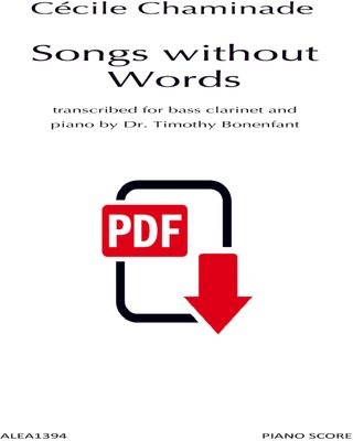 Chaminade: Songs without Words (PDF)