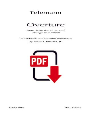Telemann: Overture for clarinet ensemble (PDF)