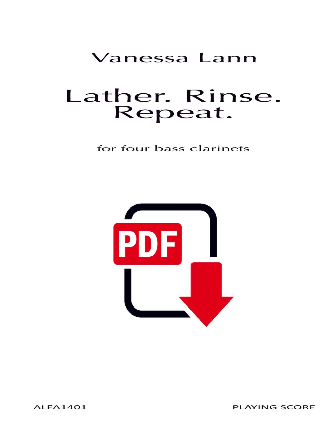 Lann: Lather. Rinse. Repeat. (PDF)