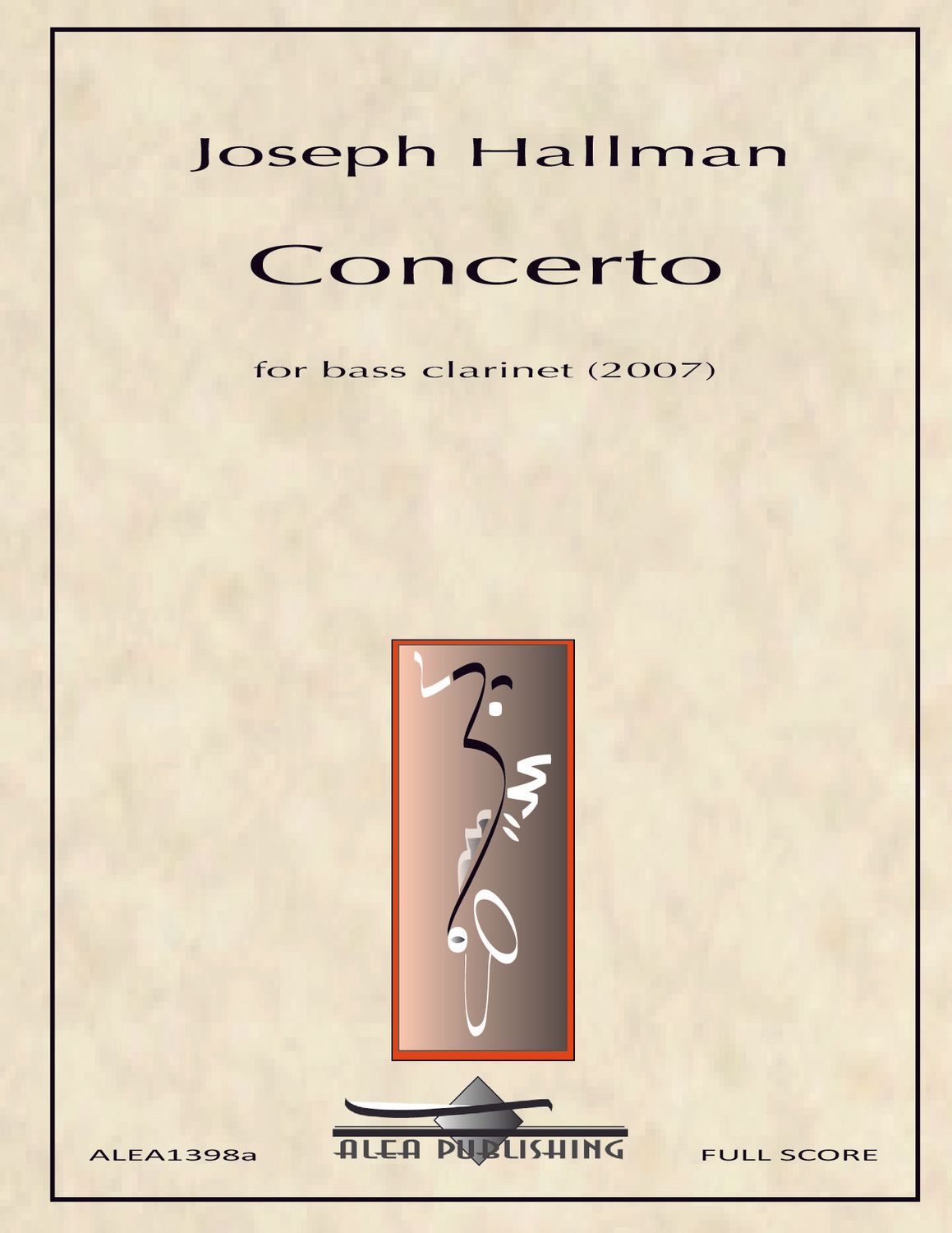 Hallman: Concerto for bass clarinet (Hard Copy)