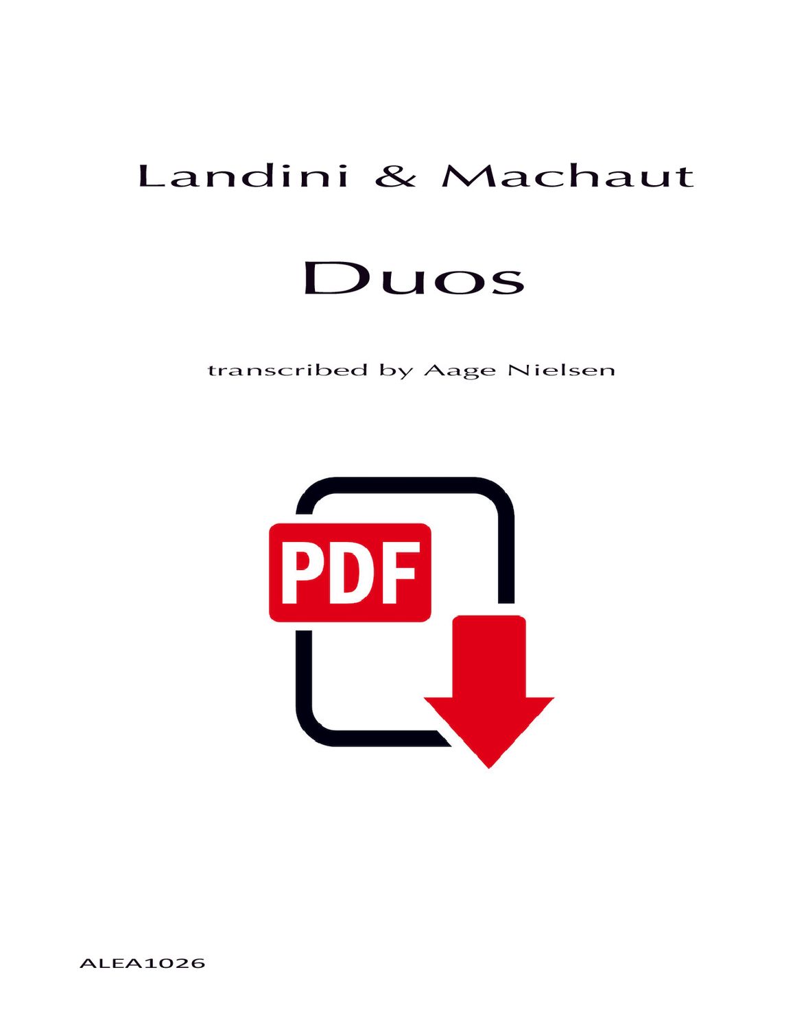 Landini &amp; Machaut: Duos (PDF)