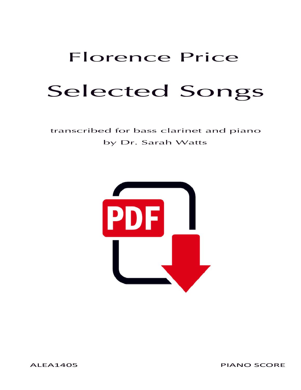 Price: Selected Songs (PDF)
