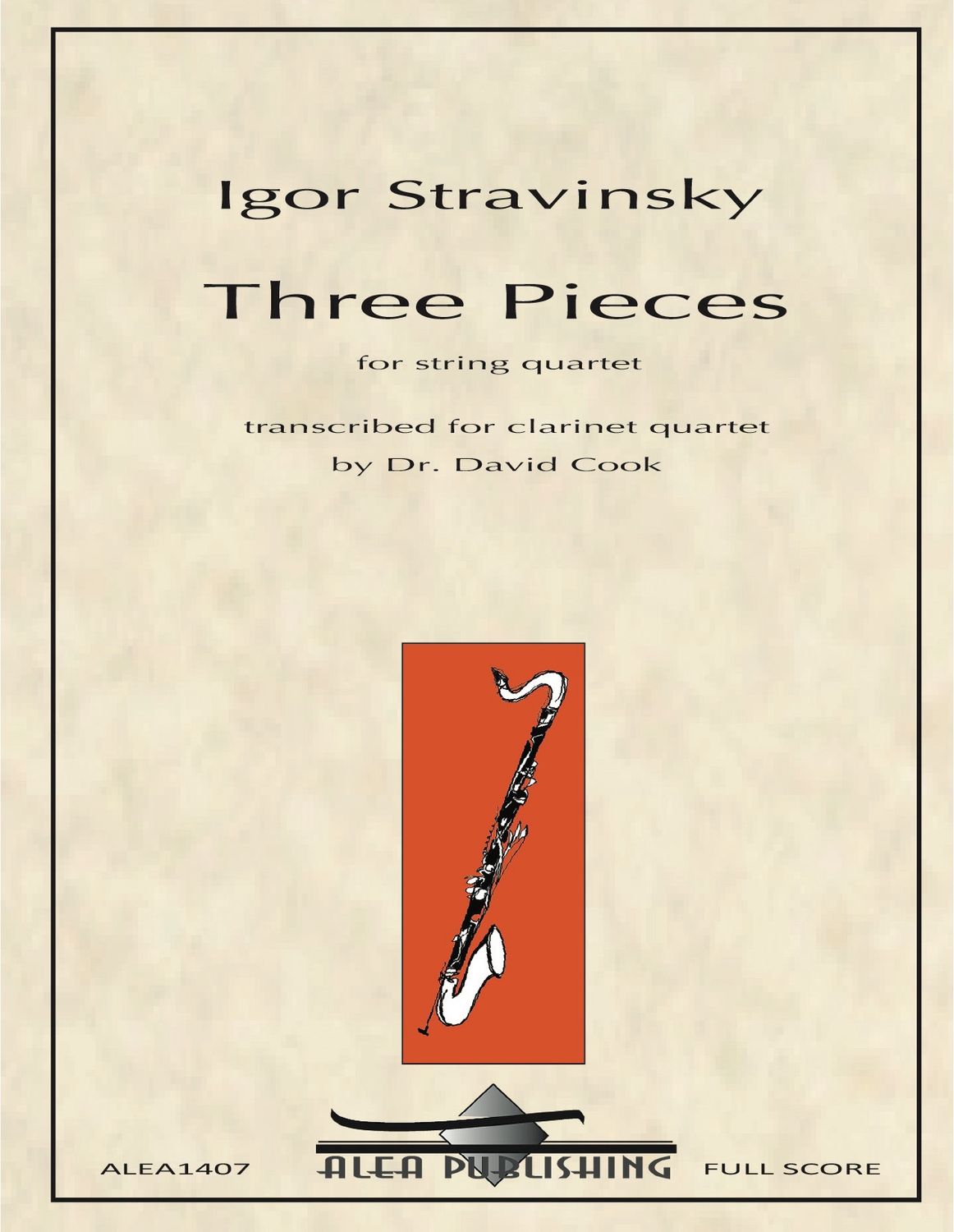 Stravinsky: Three Pieces (Hard Copy)