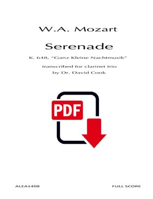 Mozart: Serenade K.648 (PDF)