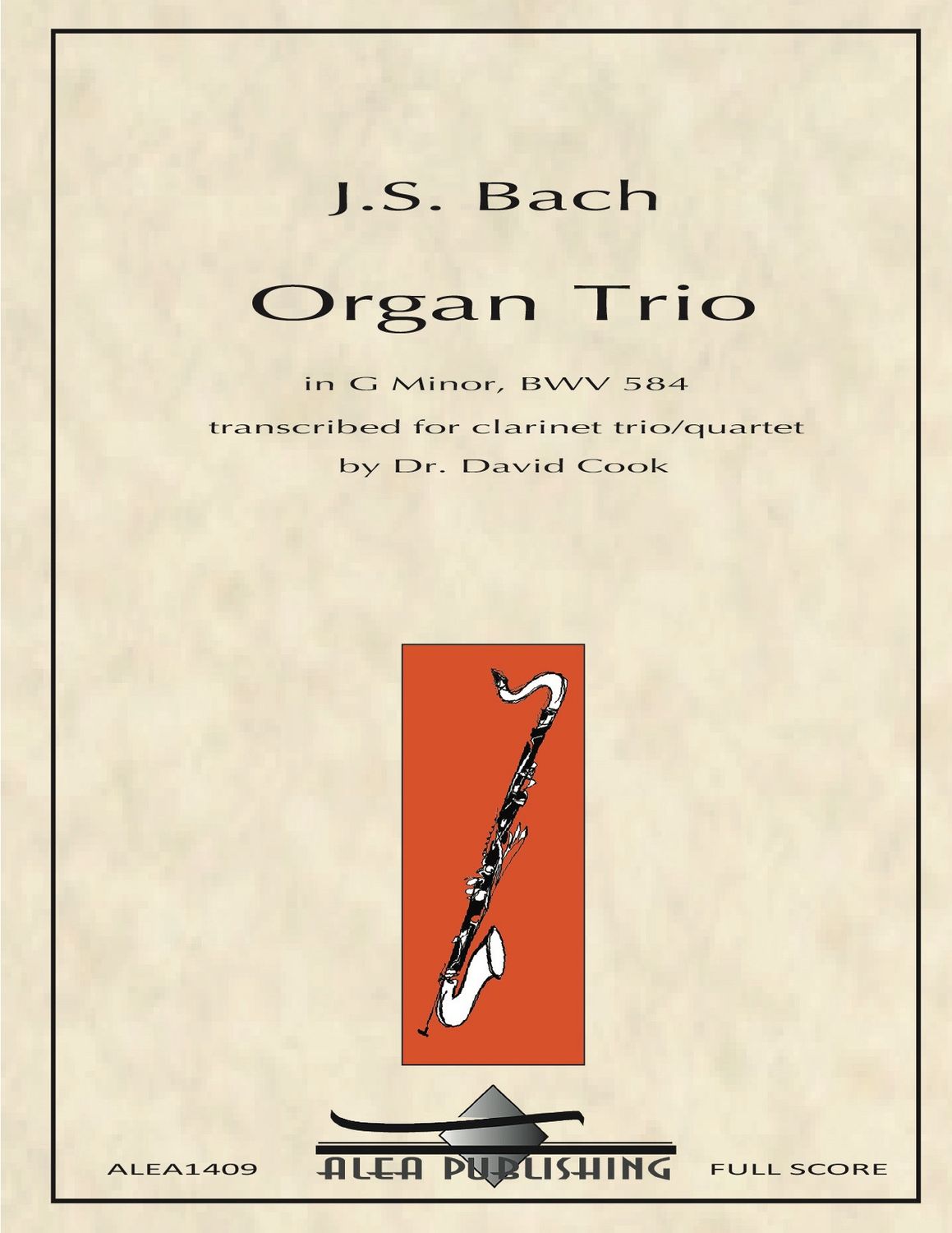 Bach: Organ Trio BWV 584 (Hard Copy)
