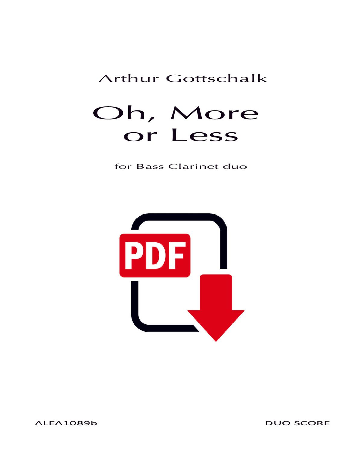 Gottschalk: Oh, More or Less (PDF)