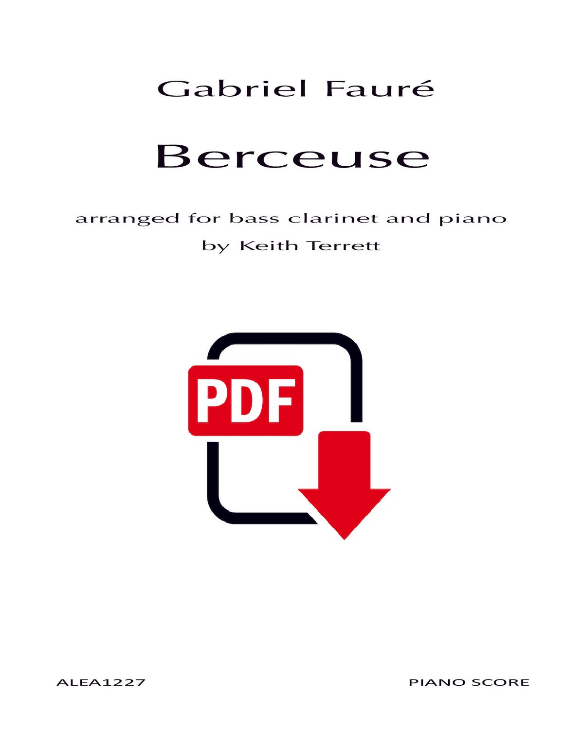 Faure: Berceuse (PDF)