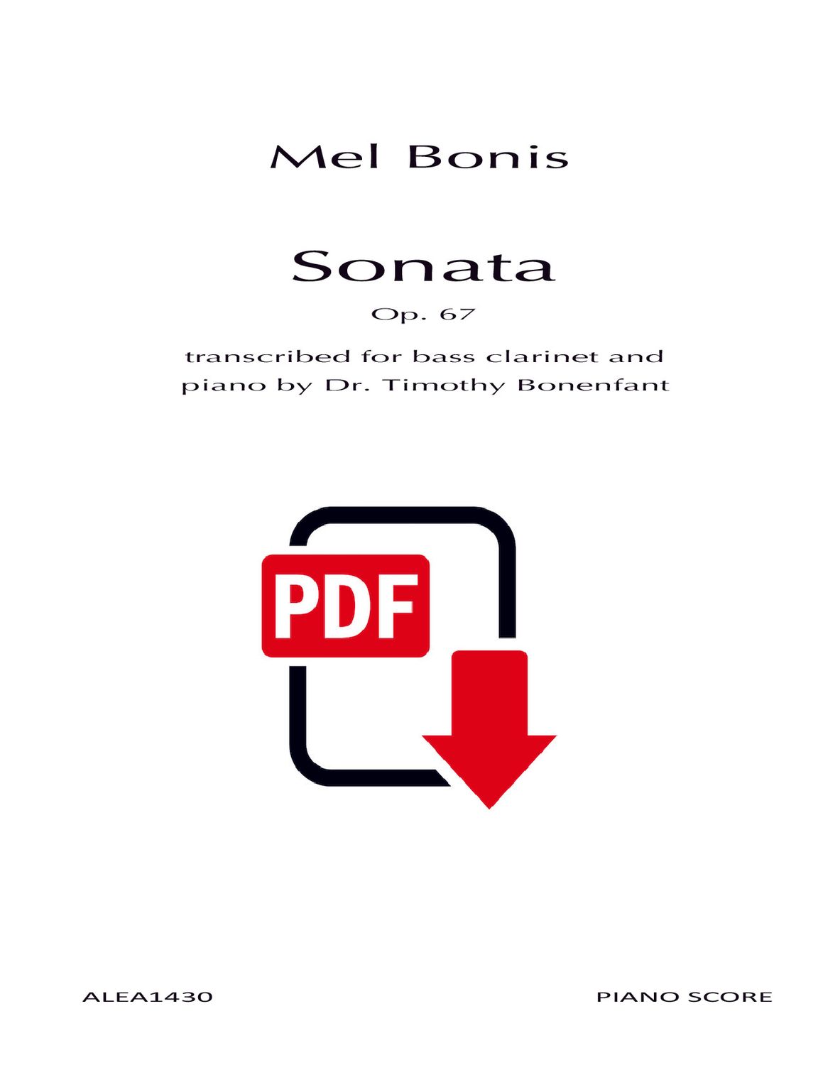 Bonis: Sonata Op. 67 (PDF)