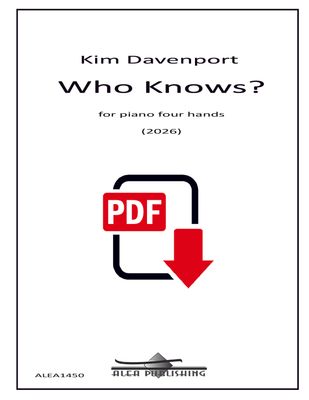 Davenport: Who Knows? (PDF)