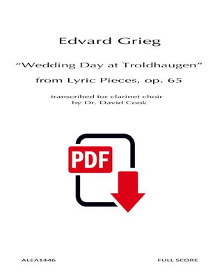 Grieg: “Wedding Day at Troldhaugen” from Lyric Pieces, op. 65 (PDF)