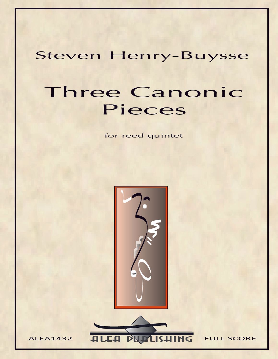 Henry-Buysse: Three Canonic Pieces (Hard Copy)