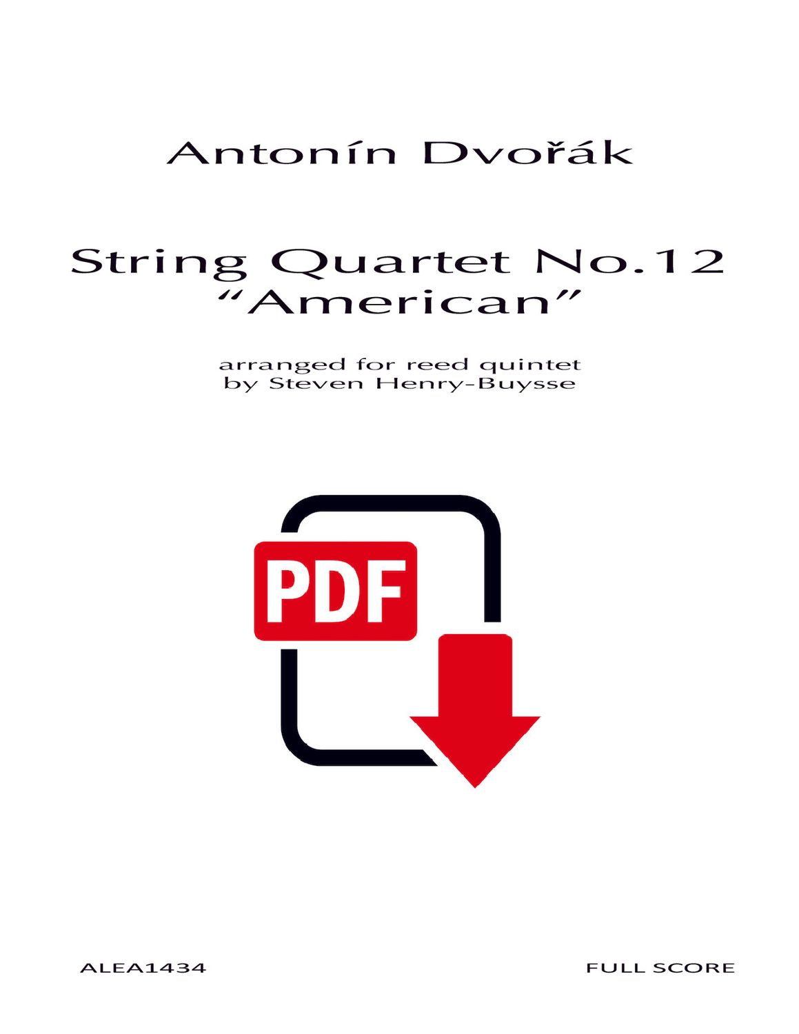 Dvorak: String Quartet No.12 (PDF)