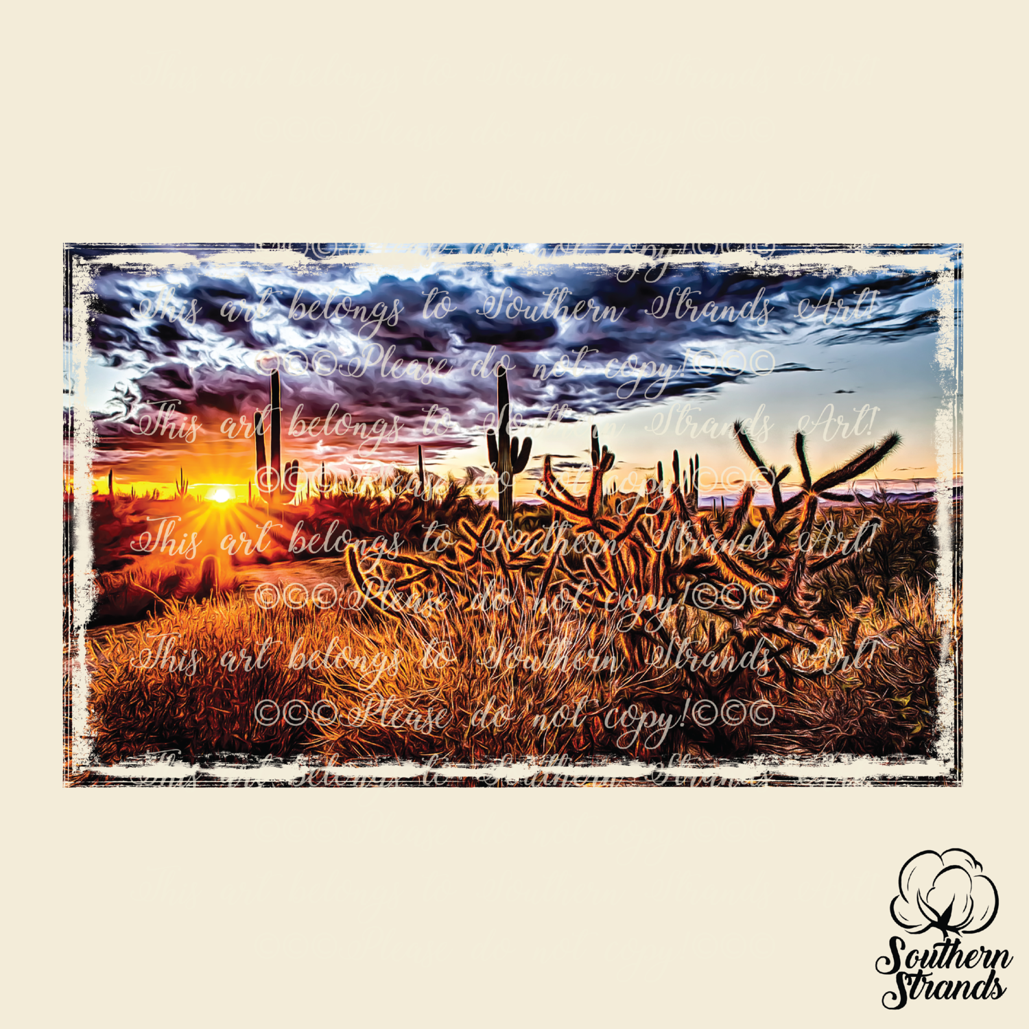 Watercolor Desert  Background
