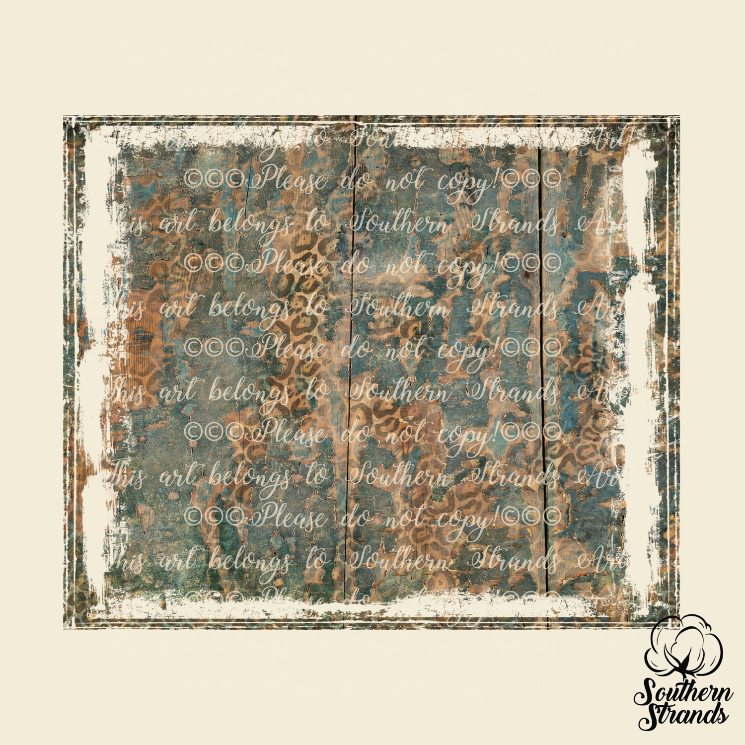 Blue Leopard Peel Background