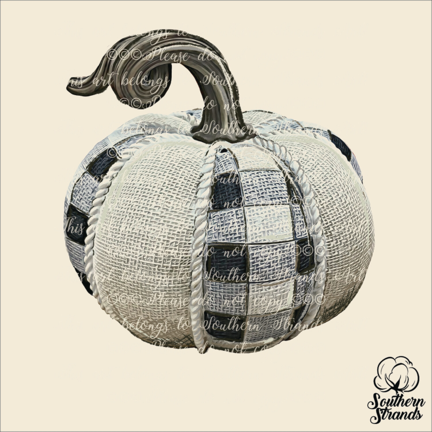 Black Plaid Pumpkin