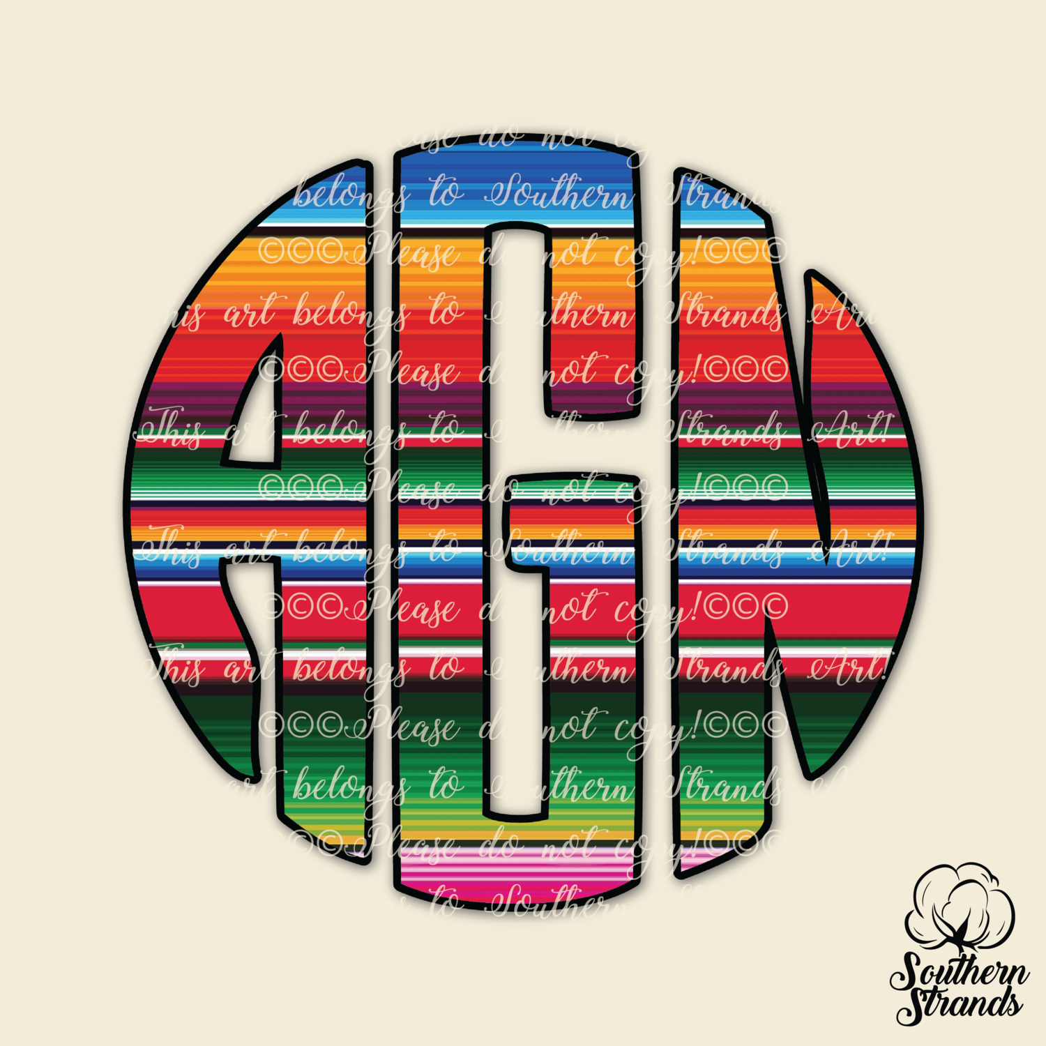 Serape Circle Alpha
