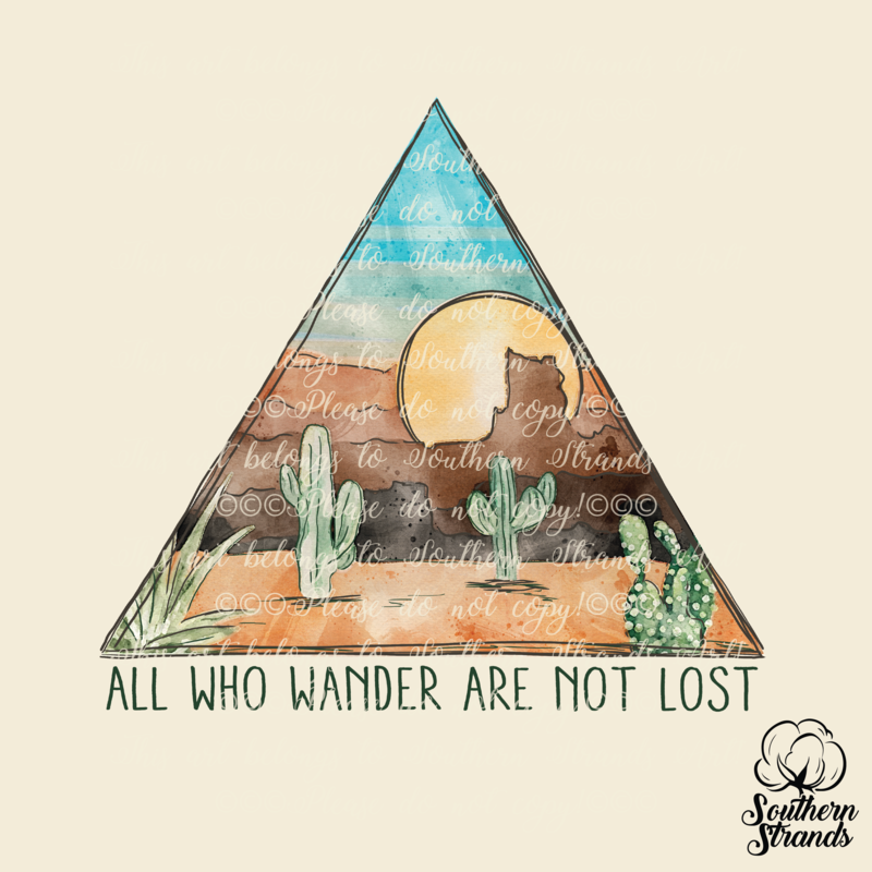 Watercolor Western Triangle