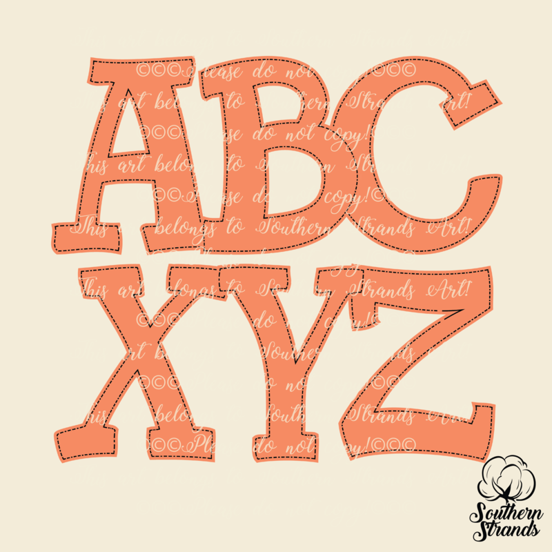 Hand Written Light Orange Alpha