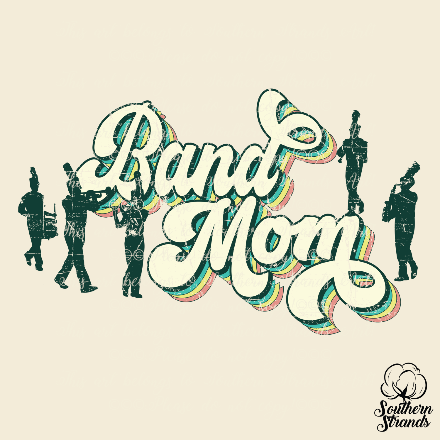 Retro Mom - Band - Retro Colors