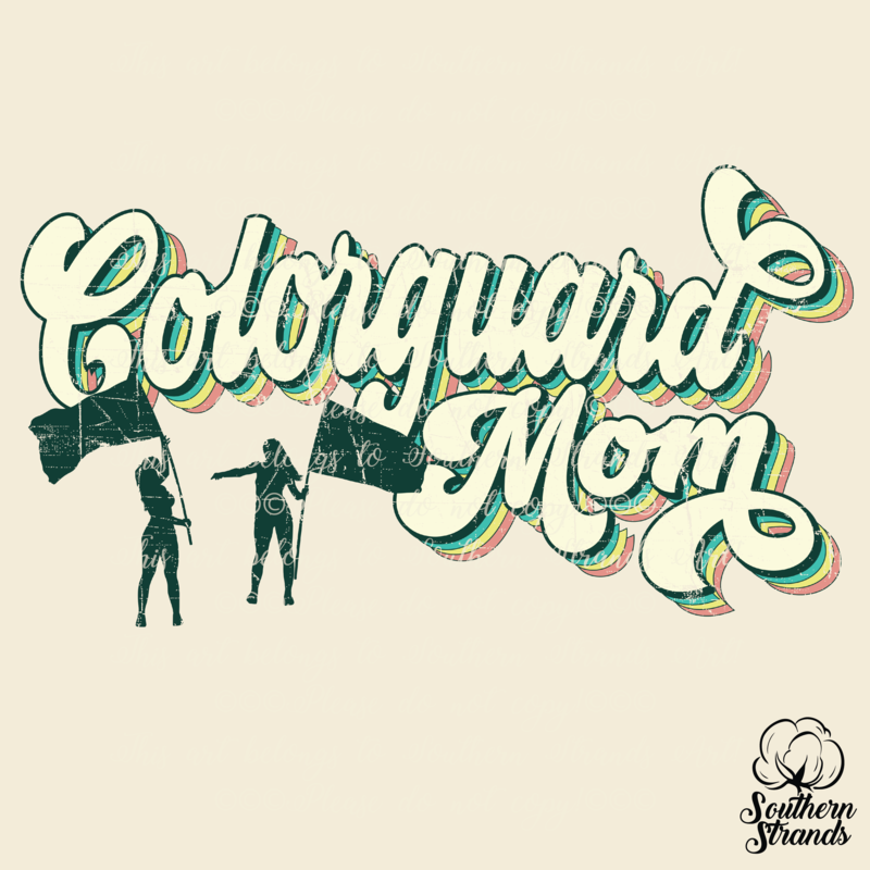 Retro Mom - Colorguard - Retro Colors