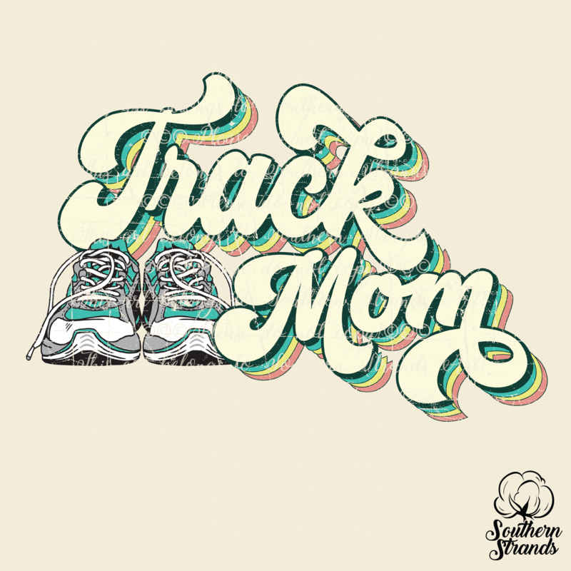Retro Sports Mom - Track - Retro Colors