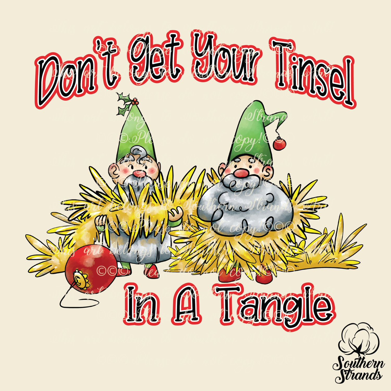 Tinsel in a Tangle - Gnomes