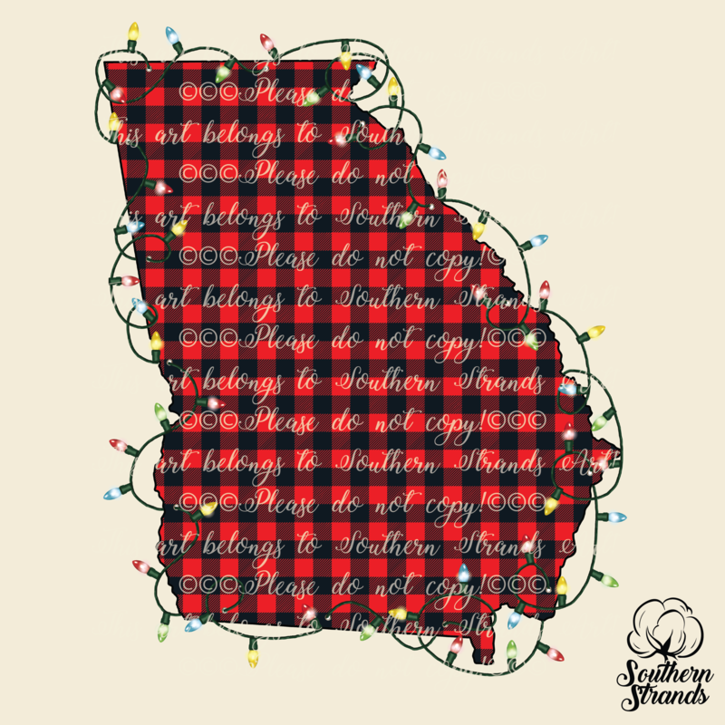Georgia in Lights Buffalo Plaid