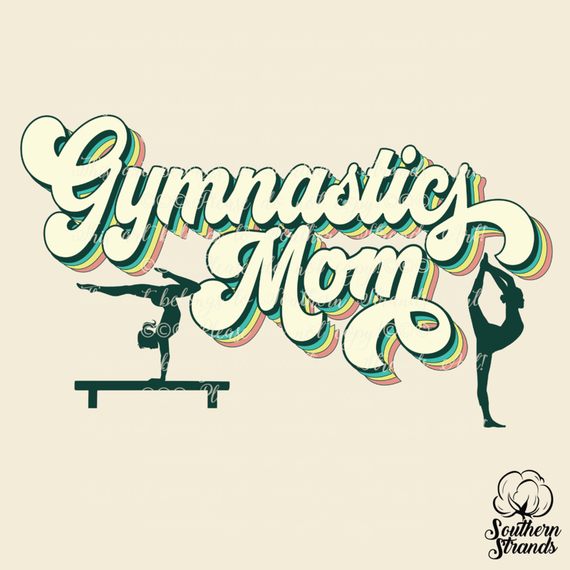 Retro Mom - Gymnastics - Retro Colors