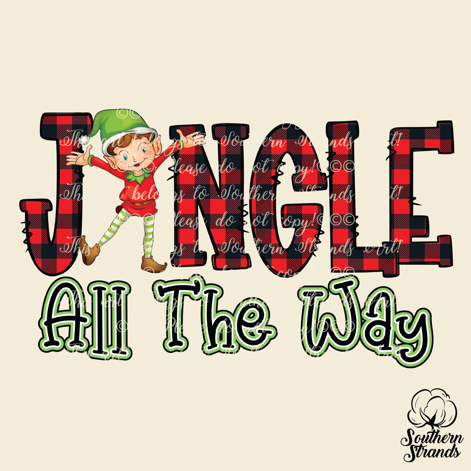 Jingle All The Way Buffalo Plaid