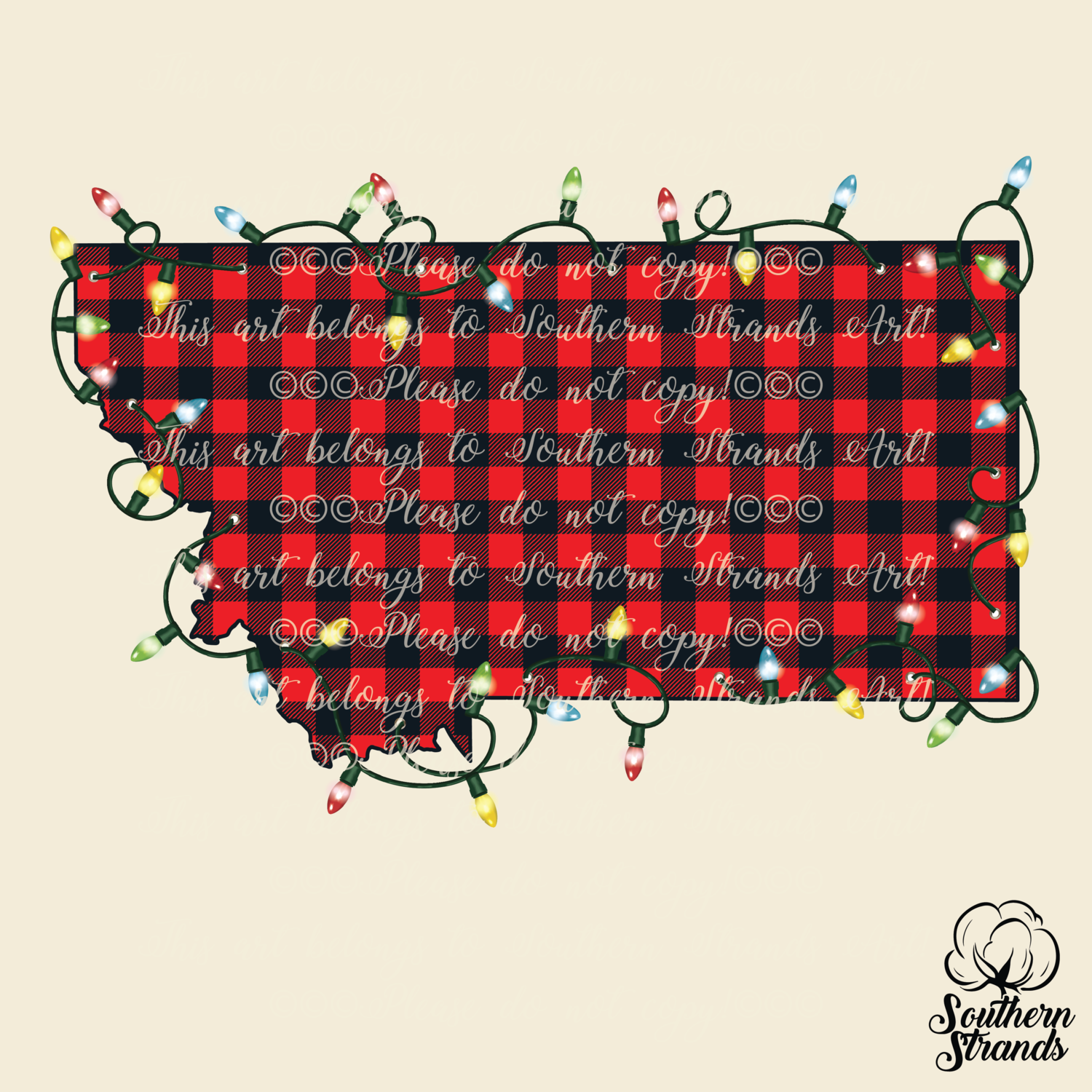 PNG &quot;Montana in Lights&quot; Buffalo Plaid