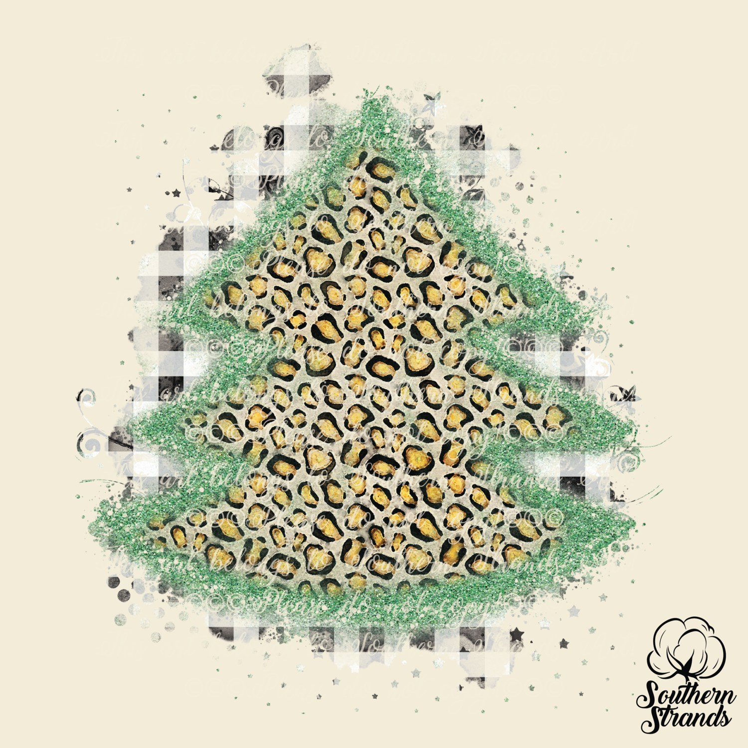 Oh Christmas Tree Background-Add Your Own Words