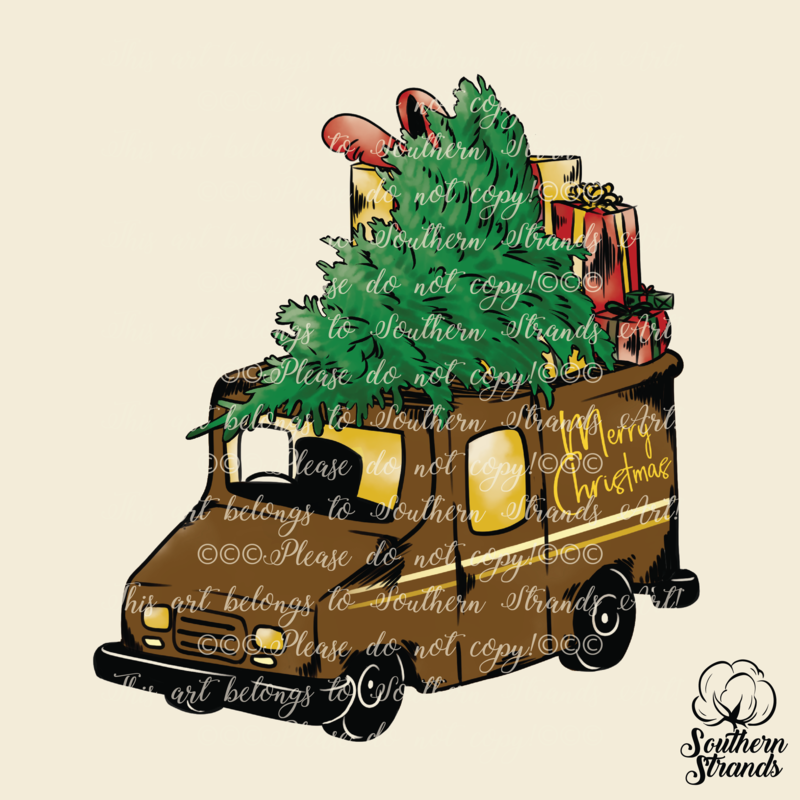 Christmas UPS Mail Truck