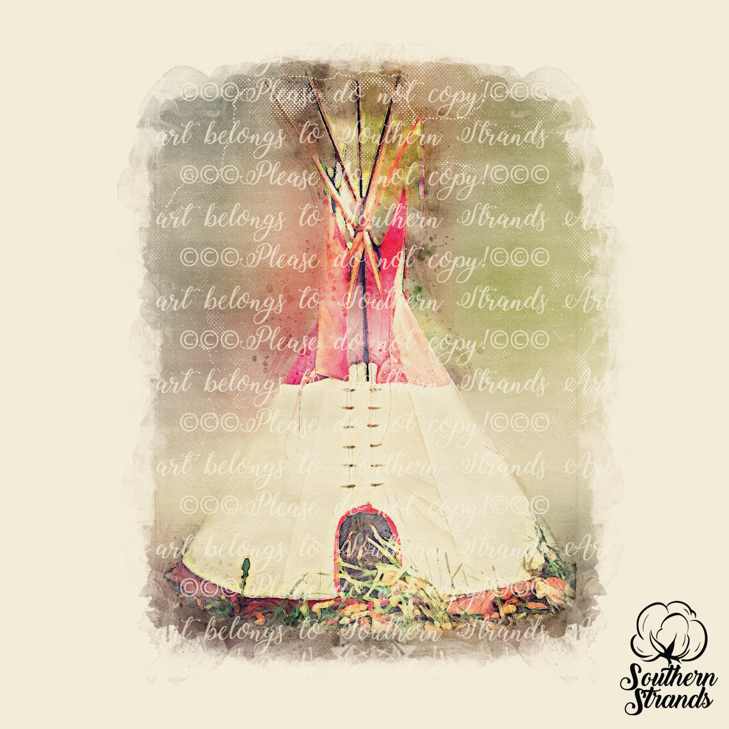 Watercolor TeePee