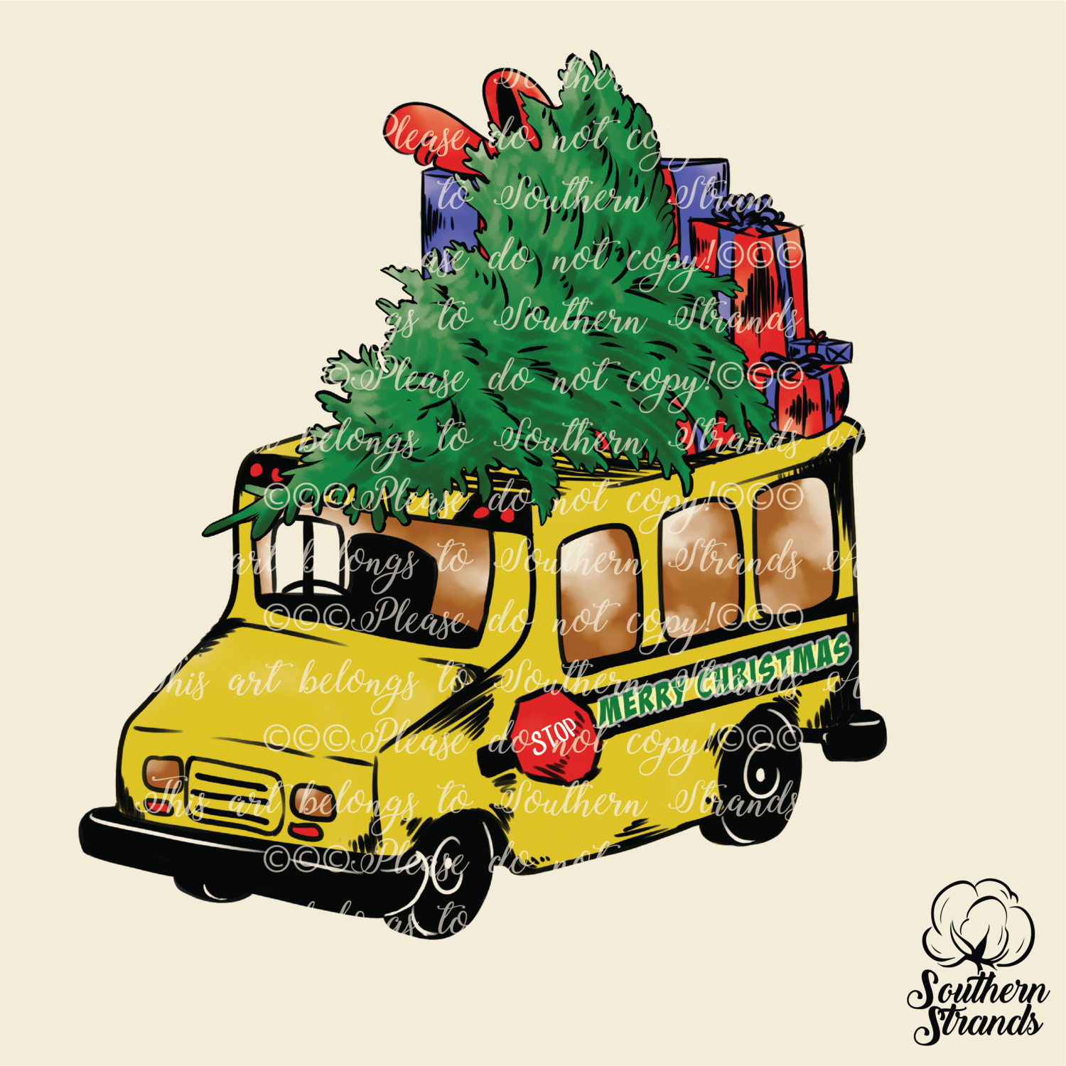 Christmas School Bus