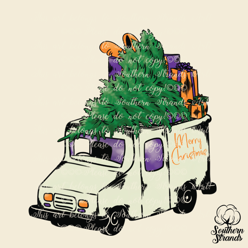 Christmas FedEx Mail Truck