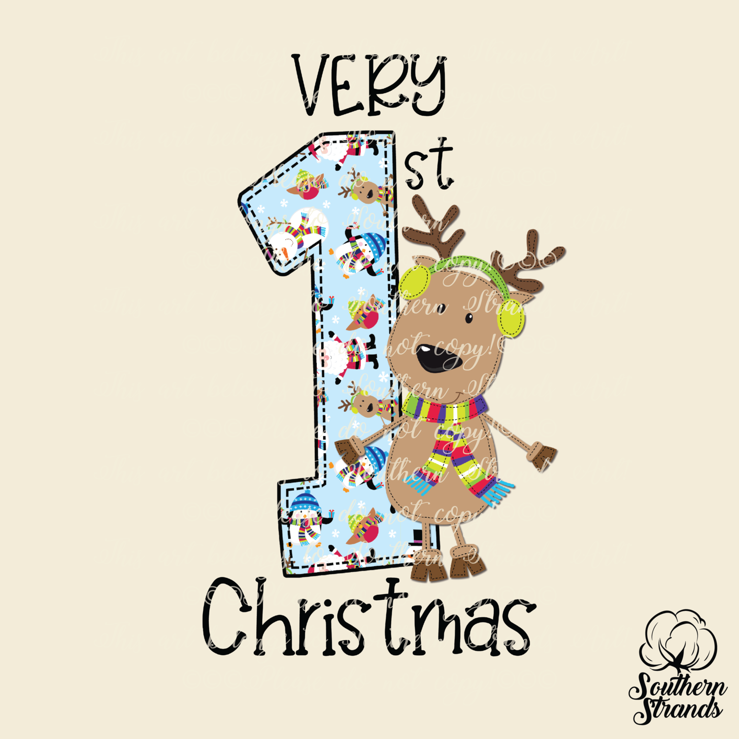 Very 1st Christmas + FREE Baby&#39;s First Christmas 3x3 Ornament Size