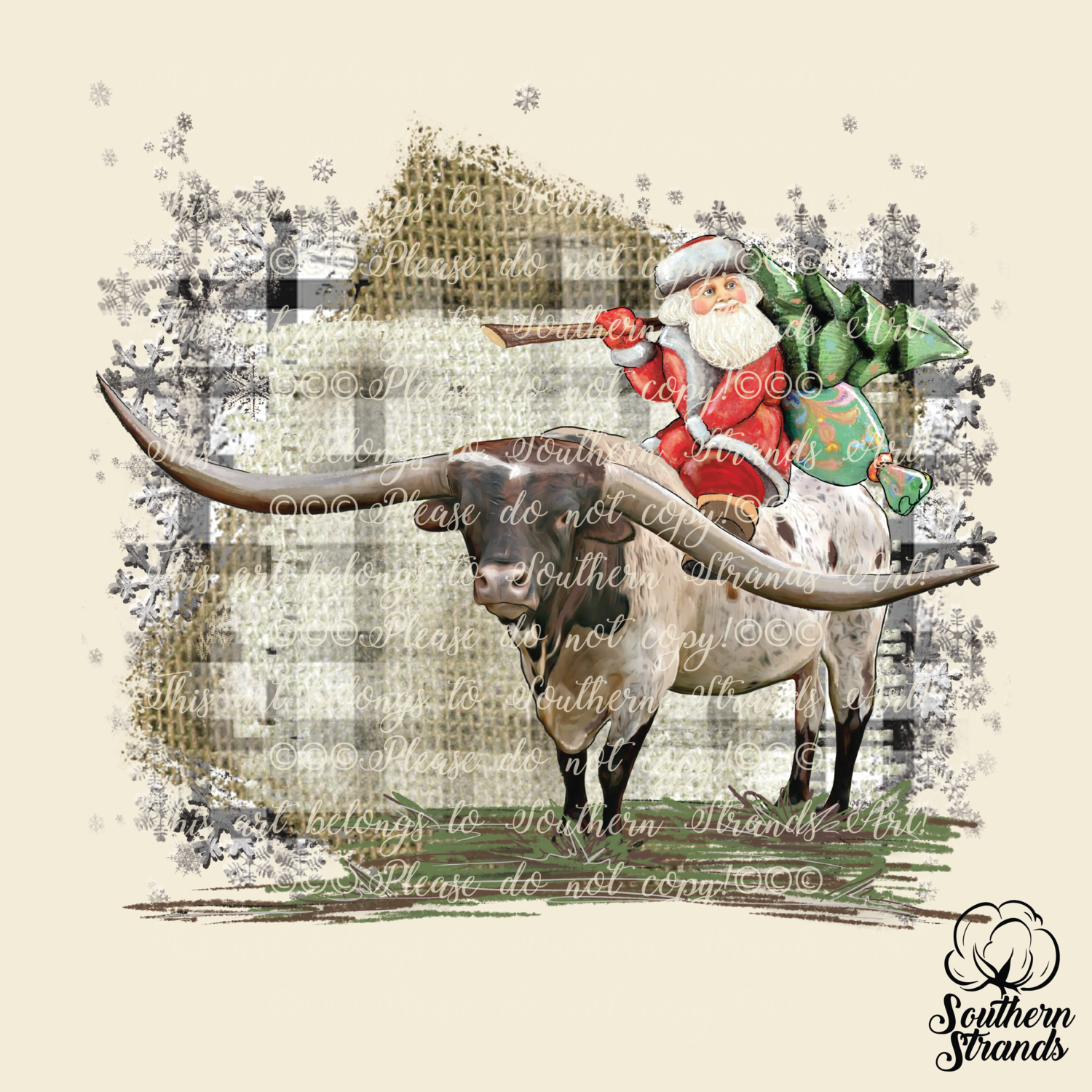 Longhorn Santa