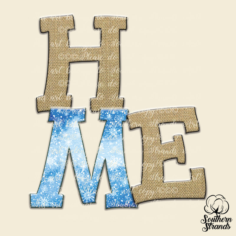 HOME Winter Watercolor -includes ALL 50 STATES - See Kit Description