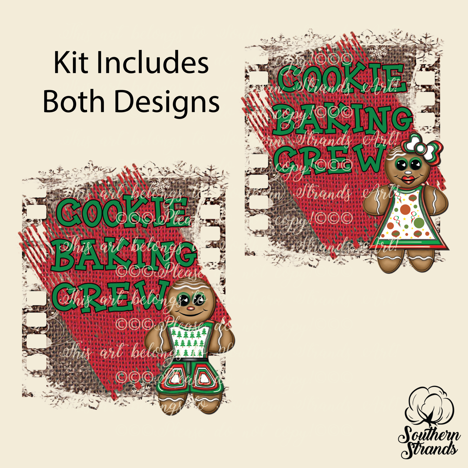 Cookie Baking Crew Kit | Includes Two Designs