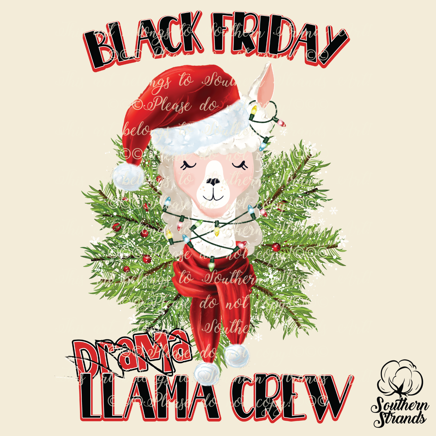 Black Friday Llama Crew