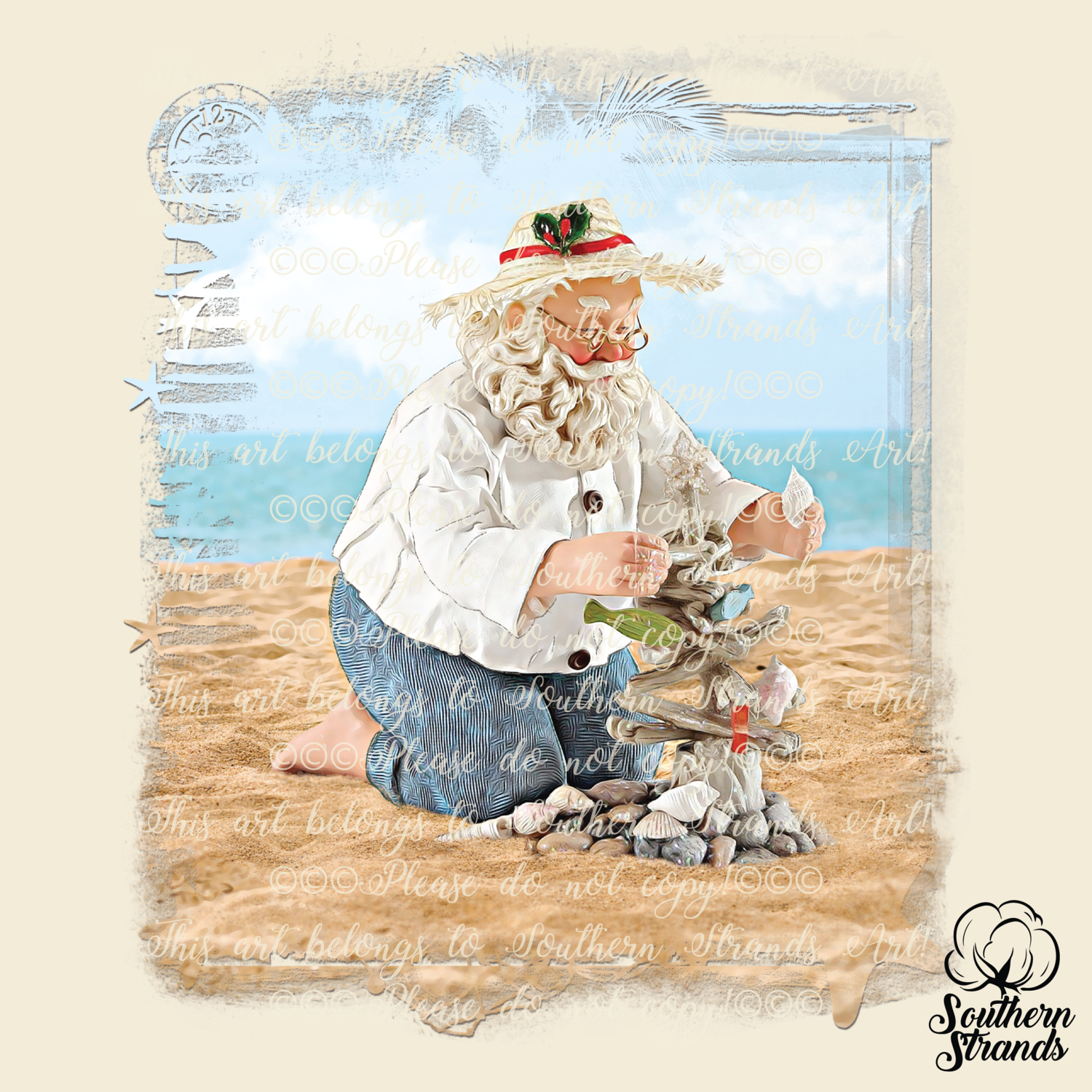 Christmas In The Sand - Add Your Own Words
