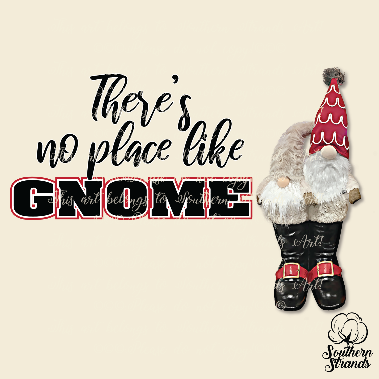 No Place Like Gnome Zipcode DoorMat KIT - 13x19