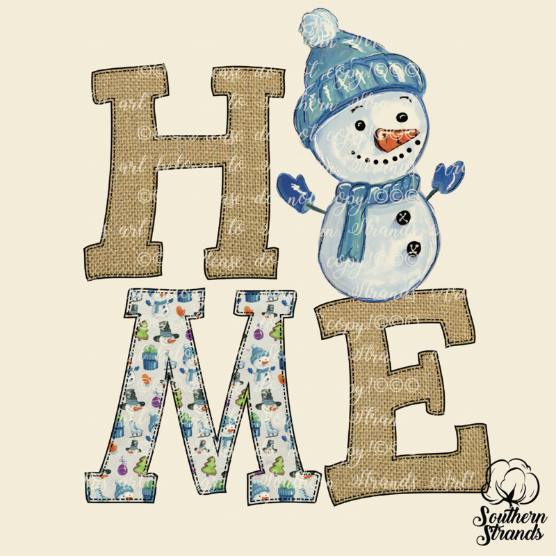 HOME- Painted Snowman