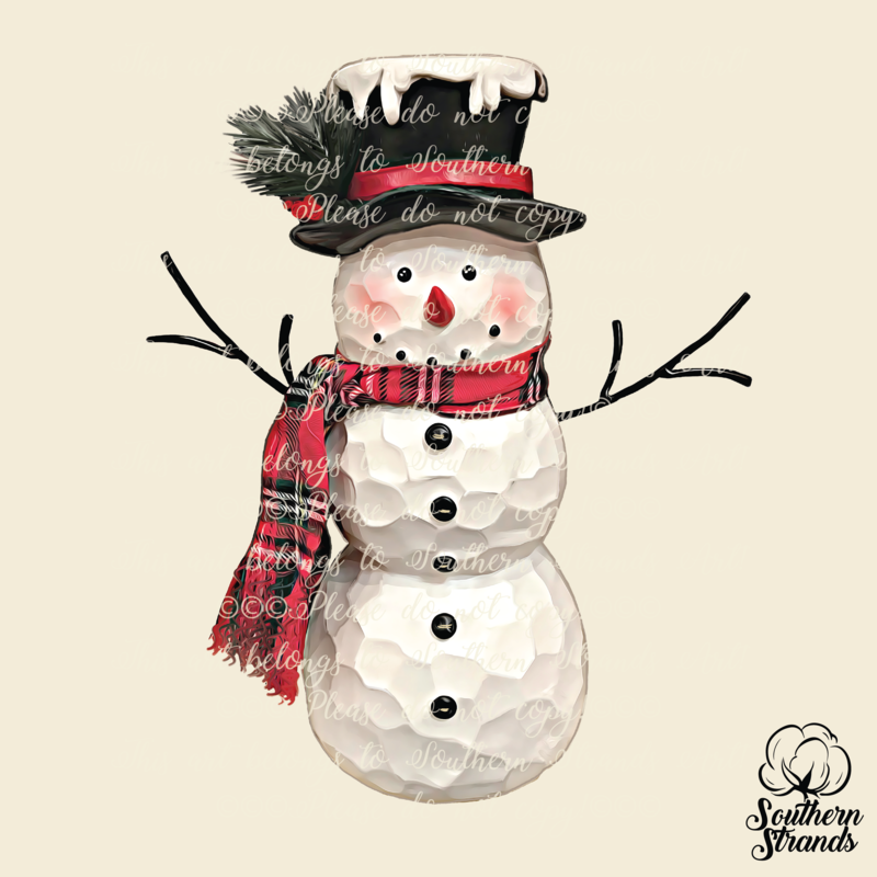 Snowman with Scarf