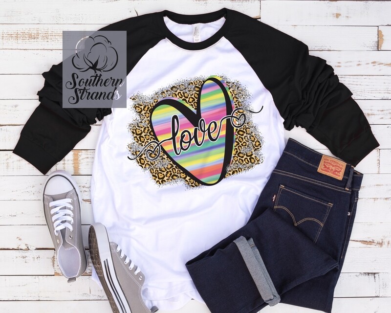 Striped Love and Leopard - Pastel