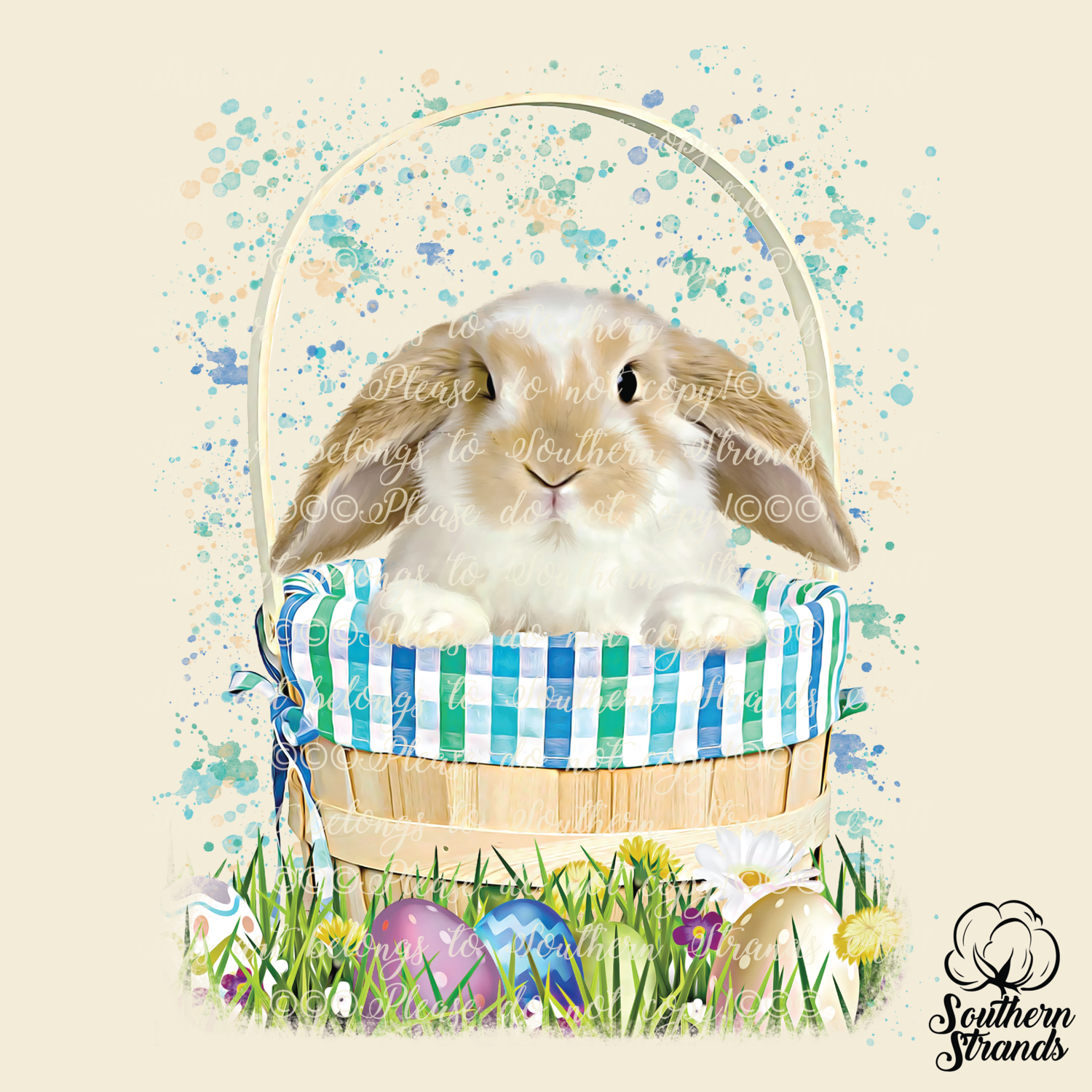 Blue - Easter Bunny Basket