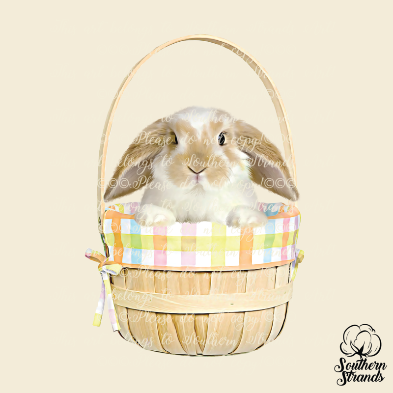 Pink - Easter Bunny Basket - Only