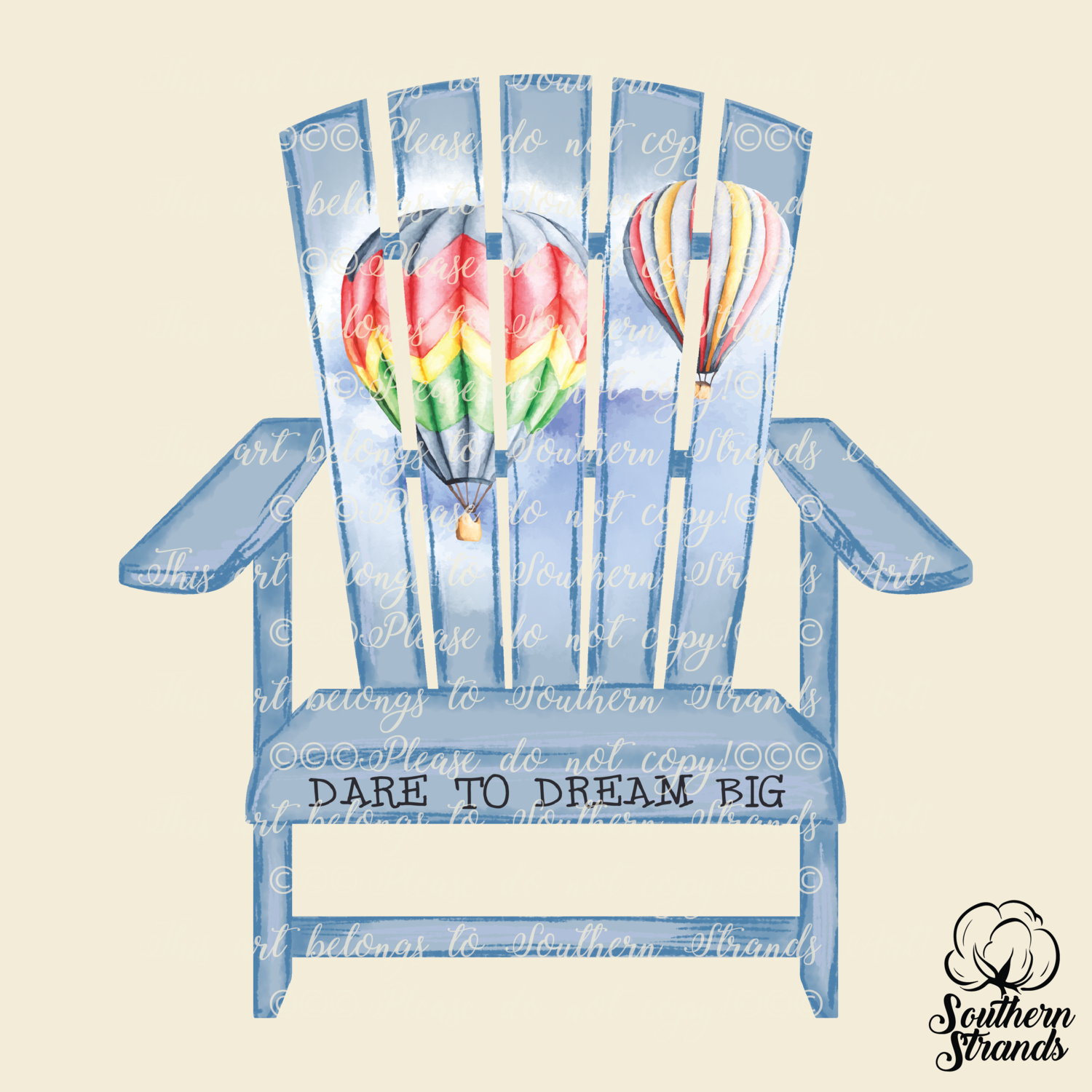 Dare To Dream Big - Beach Chair | DIGITAL DESIGN